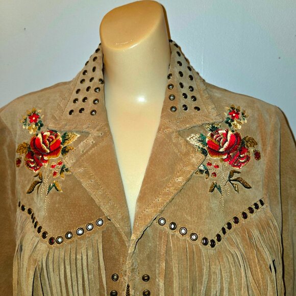 Ladies Western look Leather Saguaro West Jacket - Picture 2 of 16